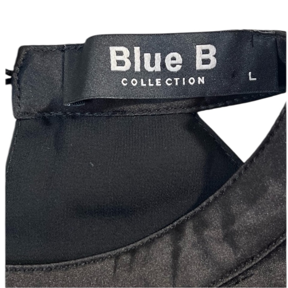 Blue B Collection Rhinestone Fringe Crop tank, Color Black, Size Large - Picture 4 of 11